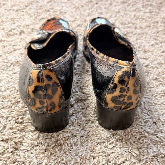 Brighton Actor Designer Black & Brown Leopard Loafers - Picture 5 of 7